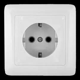SE Wessen ХИТ внутр Бел Розетка с/з без шторок, 16А, 250В