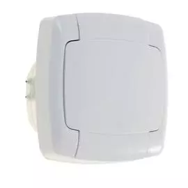 SE Wessen Рондо Бел Розетка с/з с крышкой с защитными шторками, IP44, 16А (в сборе)