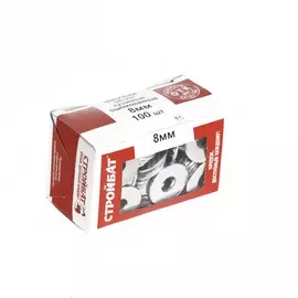 Шайба оцинк.кузовная DIN 9021 8 мм (100 шт) Стройбат