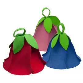 шапка для бани и сауны дюймовочка! банные штучки