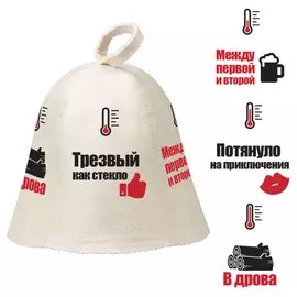 шапка индикатор настроения нot pot, войлок 100% /20