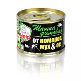 шашка дымовая help от комаров , мух и ос 50г, инсектицидная