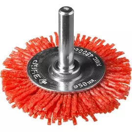 щетка для дрели плоская 50мм витая нейлон, зубр 35161-050_z02