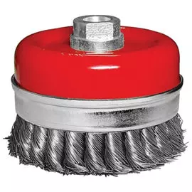 щетка для мшу чашка 80мм обод витая стальн. пров. matrix 74670