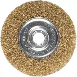 щетка для мшу плоская 125мм стальн. пров. matrix 74656