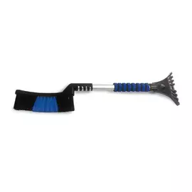щетка для снега со скребком avs wb-6321 63cм мягкая ручка, распушенная щетина, a78468s