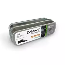 Щетка обувная Econom Dамаv_к бесцветный губка с пропиткой в футляре 9710