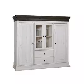 Шкаф Бостон-1М вертико белый воск колониал