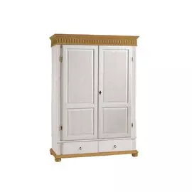 Шкаф Хельсинки 2-GT белый воск/антик