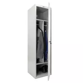 Шкаф металлический для одежды brabix lk 11-50 усиленный,2 отделения,1830х500х500 мм, 22 кг,291132