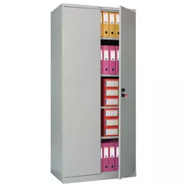 Шкаф металлический офисный Brabix mk 18/91/37,1830х915х370 мм, 45 кг, 4 полки, разборный,291135