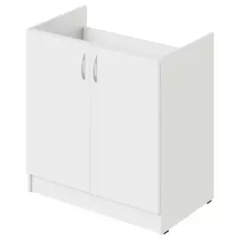 шкаф-стол рабочий 800х500х820 2с без столешницы белый