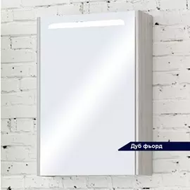шкаф зеркальный акватон сильва 50см дуб фьорд 1a215502siw6l