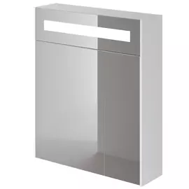 зеркальный шкаф итана mia 65 650х182х760 (белый глянец)