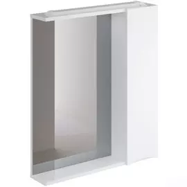 шкаф зеркало итана мишель 65 650х150х750 правое (белый глянец)