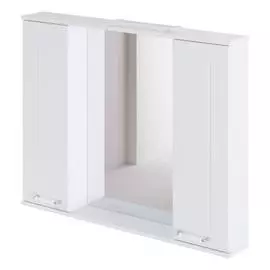 шкаф-зеркало итана soul 105 1050х150х820 (белый глянец)