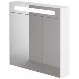 зеркальный шкаф итана roberto 70 700х170х790 (белый глянец)