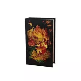 Шкатулка декоративная Русские сказки 21*13*5см МДФ, верх-шелк