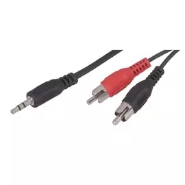 Шнур стерео 3.5 мм x 2 RCA 1.5м CCS REXANT 1шт/блистер С/
