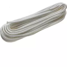 шнур вязаный пп 10 мм с серд., универс., белый, 10 м