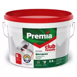 шпатлевка premia club фасадная 3,5 кг