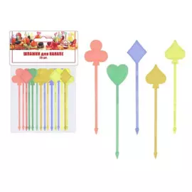 шпажки для канапе карты мультидом/multidom 20шт 90мм мг76-66