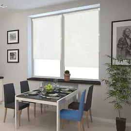 штора рулонная 7650 140*175см фрост белый