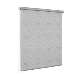 штора рулонная эскар стоун однотонная 130*160см серый 88029130160