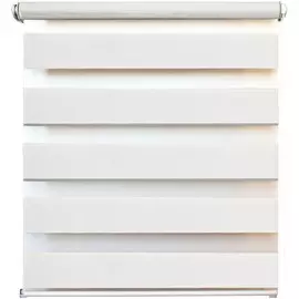 штора рулонная день-ночь 8920 канзас 080*160см белый