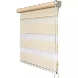 штора рулонная день-ночь 8928 канзас 040*160см светло-бежевый