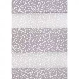 штора рулонная день-ночь срш-01мк-45020 47(43)/160 декор арабески белый/серебро