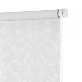 штора рулонная мини бернаут завитки белый 70х160