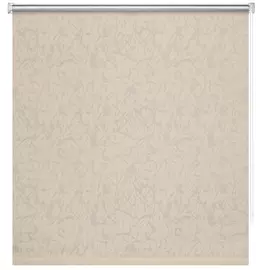 штора рулонная мини blackout муар 90х175см бежевый