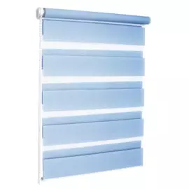 штора рулонная мини день-ночь 73х170см голубой 400506073