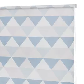 штора рулонная мини треугольники 80*160см бирюзовый
