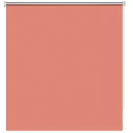 штора рулонная миниролл блэкаут плайн коралловый 100х160