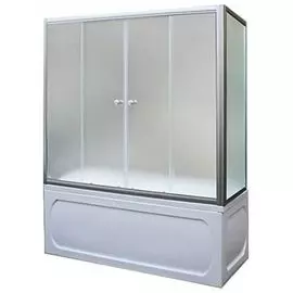 Шторка для ванны 180х140 МS(хром)