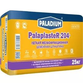 штукатурка цементная легкая paladium palaplaster-204, 25 кг