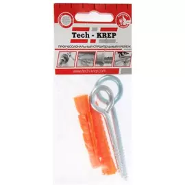 шуруп-кольцо 5х40 с унив. дюбелем 8,0х51 (2 шт)