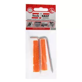 шуруп-костыль 6х75 с унив. дюбелем 10,0х61 (2 шт)