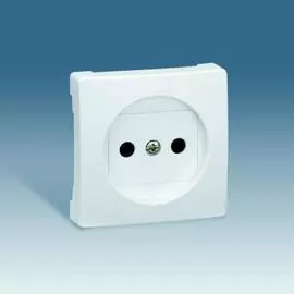 Simon 73 loft Алюминий Накладка розетки б/з с защитными шторками