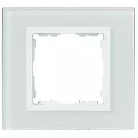 Simon 82 Nature Стекло Белое Рамка 1-ая