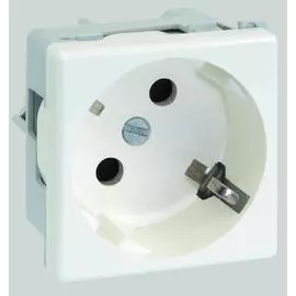 Simon Connect Белая Розетка 2к+з Schuko, 45х45мм
