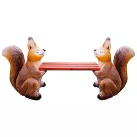 Скамейка-Белка /2 фигуры белок + лавка/ 140*50*60см F07012