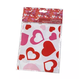 скатерть 110х140см сердечки remiling с принтом 63777