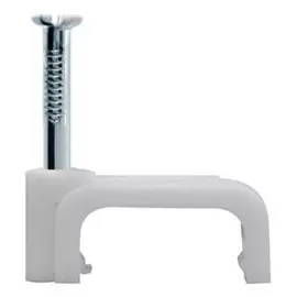 скоба для кабеля плоская б7 мм (50 шт)