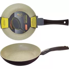 Сковорода d=20см MP-20 Mallony алюминиевая с мраморным антиприг-м покр-ем,штамповка 002100