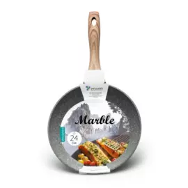 сковорода с а/п покрытием marble, 24 см