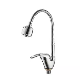 смеситель для кухни рычажный клевер универсал ун519