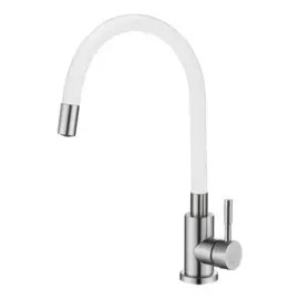 смеситель для кухни однорычажный melana elastico 610401w